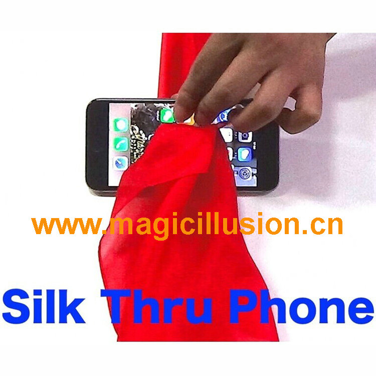 Silk thru phone magic trick